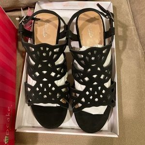 Cupcake Black Sandals